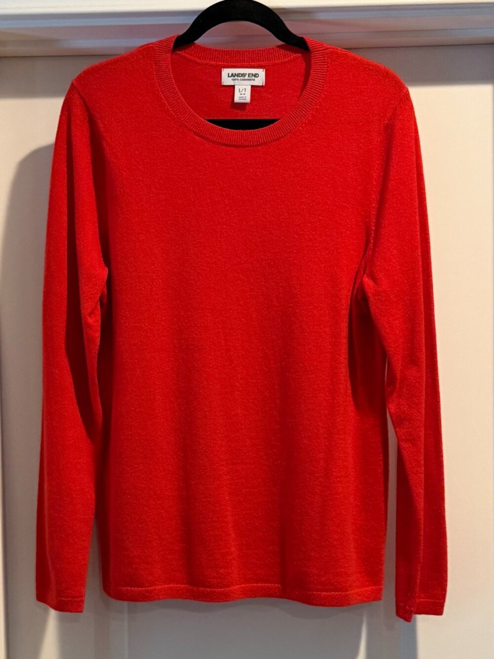 Lands' End Cashmere Crewneck Sweater, Large Tall, NWOT